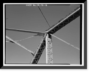 Baxterville Bridge, Spanning Rio Grande River at Masonic Park Drive, South Fork vicinity, Rio Grande County, CO - 13, Vintage Poster