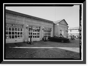 Historic Framed Print, Embassy Gulf Sevice Center, 2200 P Street, Northwest, Washington, District of Columbia, DC - 4,  17-7/8" x 21-7/8"