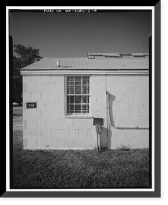Fort McPherson, World War II Station Hospital, G. U. Treatment Unit Mess Hall, Thorne & Hood Avenues, Atlanta, Fulton County, GA - 4, Antique Print