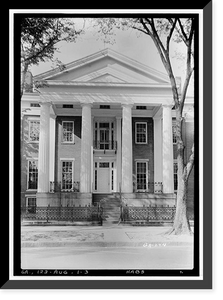 Clanton-Vason-Coleman House, 503 Greene Street, Augusta, Richmond County, GA - 2 Classic, Antique Print