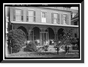 Platt-Fleming-Walker-d'Antignac House, 453 Greene Street, Augusta, Richmond County, GA, Antique Poster