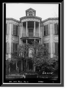 Historic Framed Print, Ware-Sibley-Clark House, 506 Telfair Street, Augusta, Richmond County, GA - 4,  17-7/8" x 21-7/8"