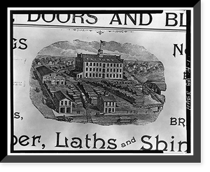 Augusta Machine Works, Jackson, Adams, & Campbell Streets, Augusta Canal, Augusta, Richmond County, GA, Vintage Wall Art