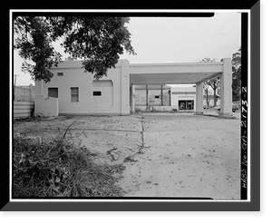 Jack Collins Texaco Station, 223 West Taylor Street, Griffin, Spalding County, GA - 2, Vintage Print