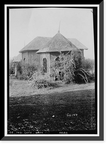 Marsh-Warthen House, LaFayette, Walker County, GA - 3, Antique Print