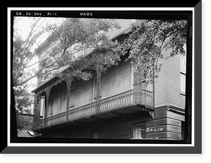 Historic Architecture - Savannah, Georgia - Smets House (Iron Balcony)