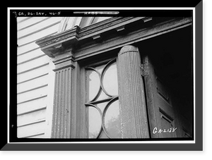 Historic Framed Print, Mackay House, 125 East Congress Street, Savannah, Chatham County, GA - 5,  17-7/8" x 21-7/8"