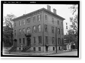 Antique Architecture - Savannah, Georgia - Waring House, 127 Oglethorpe (1)