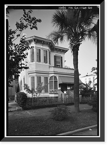 Savannah Victorian Historic District, Bounded by Gwinnett, East Broad, West Broad Street, Savannah, Chatham County, GA - 60, Historic Reproduction