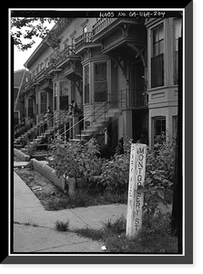 Savannah Victorian Historic District, Bounded by Gwinnett, East Broad, West Broad Street, Savannah, Chatham County, GA - 203, Historic Reproduction
