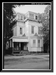 Historic Framed Print, Savannah Victorian Historic District, 224 East Henry Street (House), Savannah, Chatham County, GA,  17-7/8" x 21-7/8"