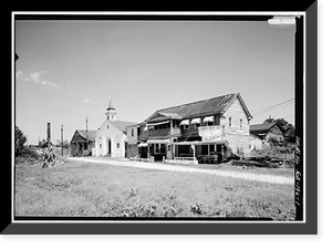 Frogtown District, Bounded by Jones, I-66 Ramp, & West Boundary Stree, Savannah, Chatham County, GA Classic, Antique Wall Art