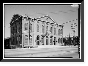 Central of Georgia Railway, Passenger Station & Train Shed, Corner of Louisville (Railroad) Road & West Broad, Savannah, Chatham County, GA - 3, Vintage Poster