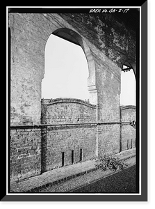 Central of Georgia Railway, Passenger Station & Train Shed, Corner of Louisville (Railroad) Road & West Broad, Savannah, Chatham County, GA - 17, Vintage Wall Art