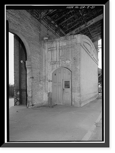 Central of Georgia Railway, Passenger Station & Train Shed, Corner of Louisville (Railroad) Road & West Broad, Savannah, Chatham County, GA - 21, Antique Wall Art