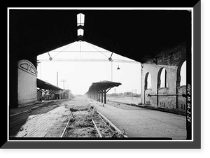 Central of Georgia Railway, Passenger Station & Train Shed, Corner of Louisville (Railroad) Road & West Broad, Savannah, Chatham County, GA - 23, Historic Print