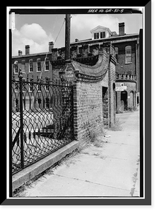 Central of Georgia Railway, Cotton Yard Gates, West Broad Street, Savannah, Chatham County, GA - 5 Classic, Antique Poster