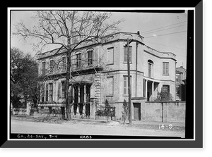 Richardson-Maxwell-Owen-Thomas House, 124 Abercorn Street, Savannah, Chatham County, GA - 4, Antique Print