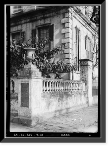 Richardson-Maxwell-Owen-Thomas House, 124 Abercorn Street, Savannah, Chatham County, GA - 10, Vintage Print