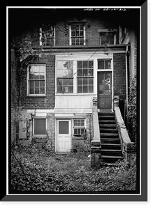 Historic Framed Print, 108 West Jones Street (House), Savannah, Chatham County, GA - 2,  17-7/8" x 21-7/8"