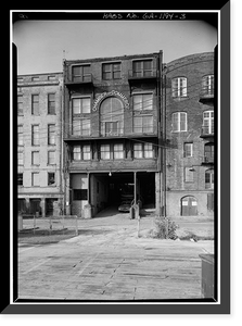 Savannah Cotton Exchange, 100 East Bay Street, Savannah, Chatham County, GA - 3, Antique Print