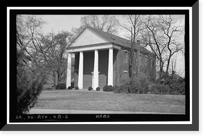 University of Georgia Phi Kappa Hall, Broad & Jackson Streets, Athens, Clarke County, GA - 2, Vintage Wall Art
