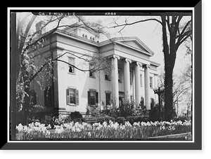 Old Governor's Mansion, Clark & Green Streets, Milledgeville, Baldwin County, GA, Vintage Wall Art