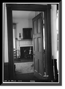 Williams-Orme-Crawford House, 211 Liberty Street, Milledgeville, Baldwin County, GA - 7, Antique Print