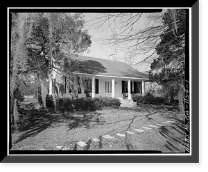 Polhill-Baugh House, State Highway 243, Milledgeville vicinity, Baldwin County, GA, Vintage Poster