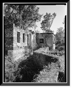 Pearle Cotton Mill & Dam, Elbert County Road 245, Elberton vicinity, Elbert County, GA - 2, Antique Poster