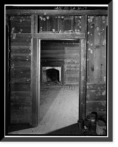 Historic Framed Print, Alexander-Cleveland Farm, County Road 238, Ruckersville vicinity, Elbert County, GA - 16,  17-7/8" x 21-7/8"