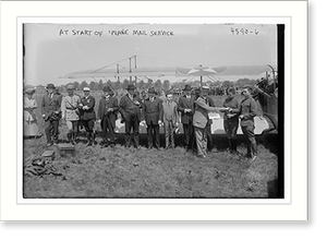 Historic Photo Print - At start of air mail service