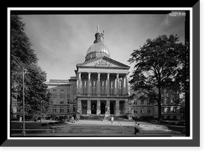 Georgia State Capitol, Capitol Square, Atlanta, Fulton County, GA - 19, Antique Print