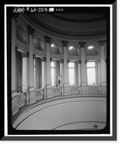 Georgia State Capitol, Capitol Square, Atlanta, Fulton County, GA - 209, Antique Print