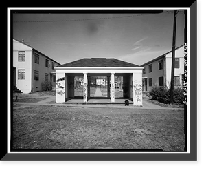 Historic Framed Print, John Hope Homes (Public Housing), Bounded by Larkin, Dora, Spelman Streets & Lane, Atlanta, Fulton County, GA - 5,  17-7/8" x 21-7/8"