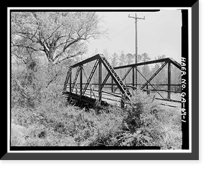 Gordon County Road No. 24 Bridge, Spanning New Town Creek at County Road 24, New Town vicinity, Gordon County, GA Classic, Vintage Print