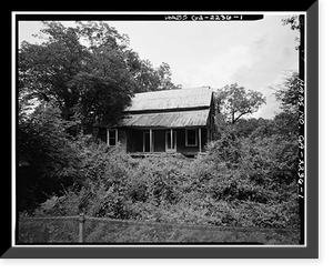 Benjamin Holmes Farm, 1458 Dogwood Road, Snellville vicinity, Gwinnett County, GA, Historic Print