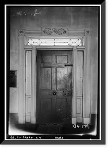 Sayre-Shivers House, Broad & Robins Streets, Sparta, Hancock County, GA - 4, Historic Print