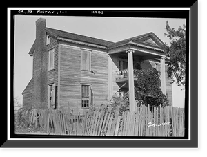 John Davidson House, Whitesville vicinity, Harris County, GA, Antique Wall Art