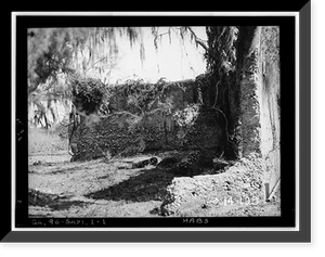 Spanish Fort (Ruins), Sapelo Island, McIntosh County, GA, Vintage Print