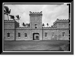 Historic Framed Print, Iolani Barracks, Richards & Hotel Streets, Honolulu, Honolulu County, HI - 2,  17-7/8" x 21-7/8"