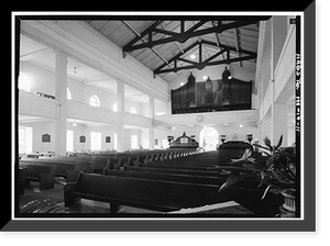Historic Framed Print, Kawaiahao Church, Punchbowl & King Streets, Honolulu, Honolulu County, HI - 11,  17-7/8" x 21-7/8"