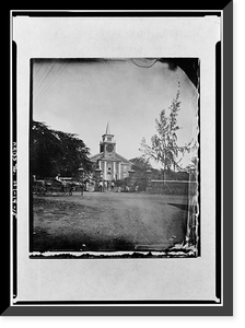 Historic Framed Print, Kawaiahao Church, Punchbowl & King Streets, Honolulu, Honolulu County, HI - 15,  17-7/8" x 21-7/8"
