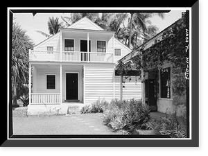 Historic Framed Print, Mission Frame House, King & Kawaiahao Streets, Honolulu, Honolulu County, HI - 2,  17-7/8" x 21-7/8"