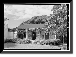 Historic Framed Print, Mission Printing Office, King & Kawaiahao Streets, Honolulu, Honolulu County, HI - 2,  17-7/8" x 21-7/8"