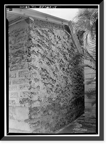 Historic Framed Print, Mission Printing Office, King & Kawaiahao Streets, Honolulu, Honolulu County, HI - 5,  17-7/8" x 21-7/8"