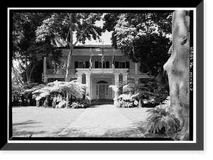 Historic Framed Print, Washington Place, 320 South Beretania Street, Honolulu, Honolulu County, HI - 3,  17-7/8" x 21-7/8"