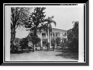Historic Framed Print, Washington Place, 320 South Beretania Street, Honolulu, Honolulu County, HI - 20,  17-7/8" x 21-7/8"