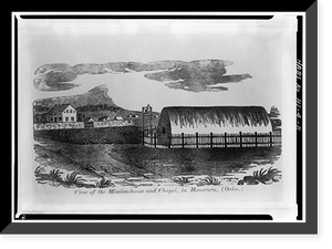 Historic Framed Print, Chamberlain House, King & Kawaiahao Streets, Honolulu, Honolulu County, HI - 11,  17-7/8" x 21-7/8"