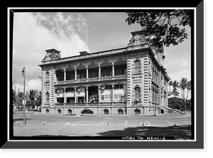 Iolani Palace, King & Richards Streets, Honolulu, Honolulu County, HI - 6 Classic, Antique Print